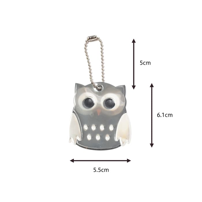 Glimmis（グリミス） / リフレクター フクロウ ブラックホワイト | Glimmis